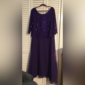 Romans Lace Popover Dress Midnight Violet